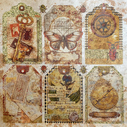 Ciao Bella - Papirpakke 6x6 - Deluxe Paper Pearl Copper - Cabinet Of Curiosities