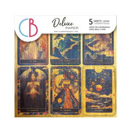 Ciao Bella - Papirpakke 6x6 - Deluxe Paper Gold - Celestial
