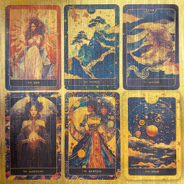 Ciao Bella - Papirpakke 6x6 - Deluxe Paper Gold - Celestial