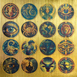 Ciao Bella - Papirpakke 6x6 - Deluxe Paper Gold - Celestial