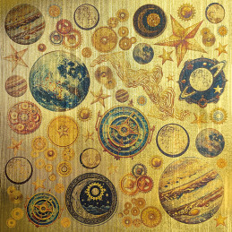 Ciao Bella - Papirpakke 6x6 - Deluxe Paper Gold - Celestial