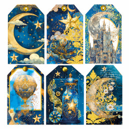 Ciao Bella - Vellumpakke 6x6 - Fussy Cut - Celestial