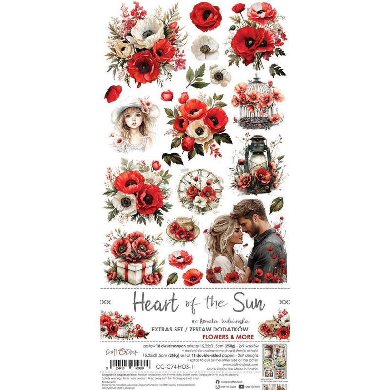 Craft O'Clock - Extras Set - Hearts Of The Sun - Flowers