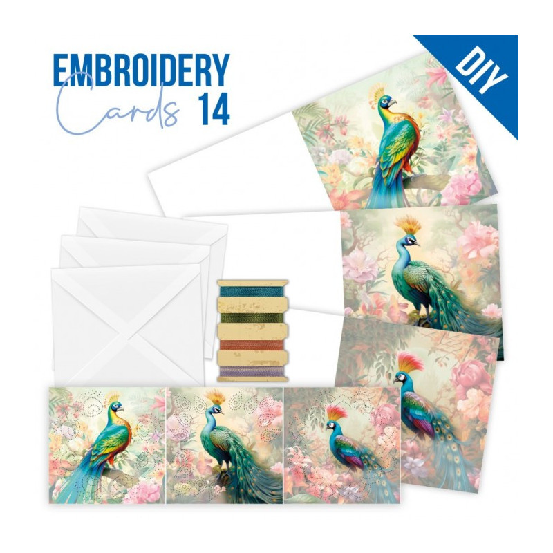 Stitch And Do Cards 14 - Peacock