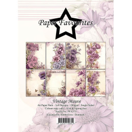 Paper Favourites - Papirpakke A6 - Vintage Mauve - PFA575