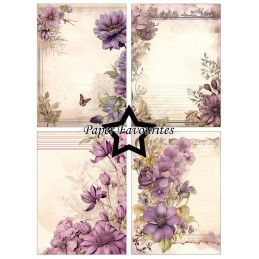 Paper Favourites - Papirpakke A6 - Vintage Mauve - PFA575