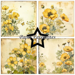 Paper Favourites - Papirpakke 15x15 - Buttercup - PF532