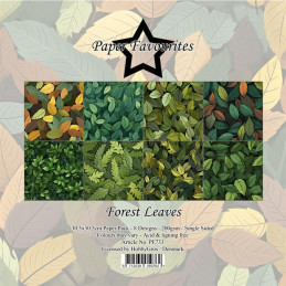 Paper Favourites - Papirpakke 30.5x30.5 - Forest Leaves - PF733