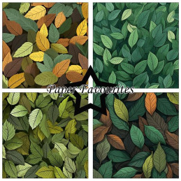 Paper Favourites - Papirpakke 30.5x30.5 - Forest Leaves - PF733