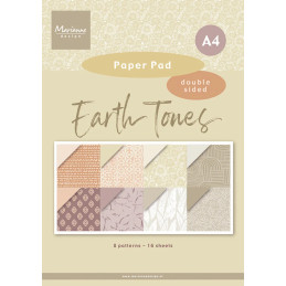 Marianne Design - Papirblok A4 - Earth Tones - PK9204