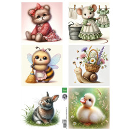 Marianne Design - Decoupage By Fairybells - Cute Animals - FB2502