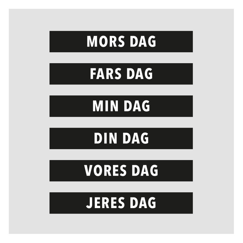 Design5 - Stempel - Mors Dag + Fars Dag - D500214C