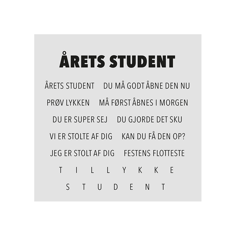 Design5 - Stempel - Riv Den STUDENTER Tekster - D500216C