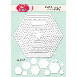 Craft & You - Hexagon Base Set - CW343