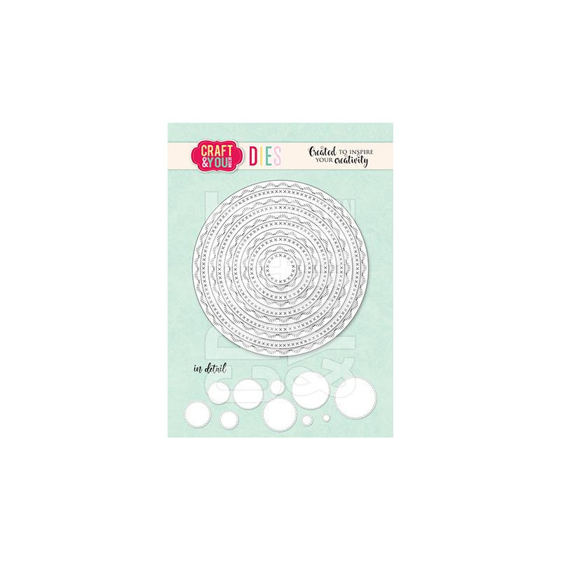 Craft & You - Circle Base Decorative Stiches - CW348