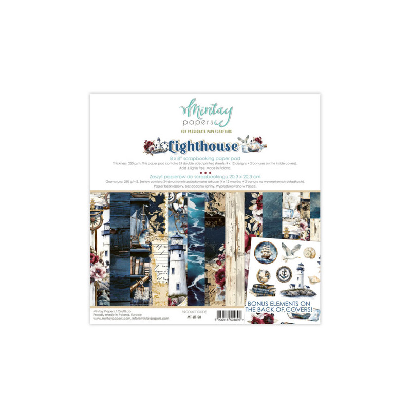 Mintay Papers - Papirblok 20x20 - Lighthouse