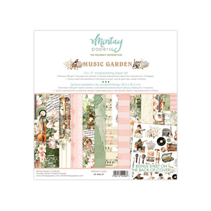 Mintay Papers - Papirpakke 30x30 - Music Garden