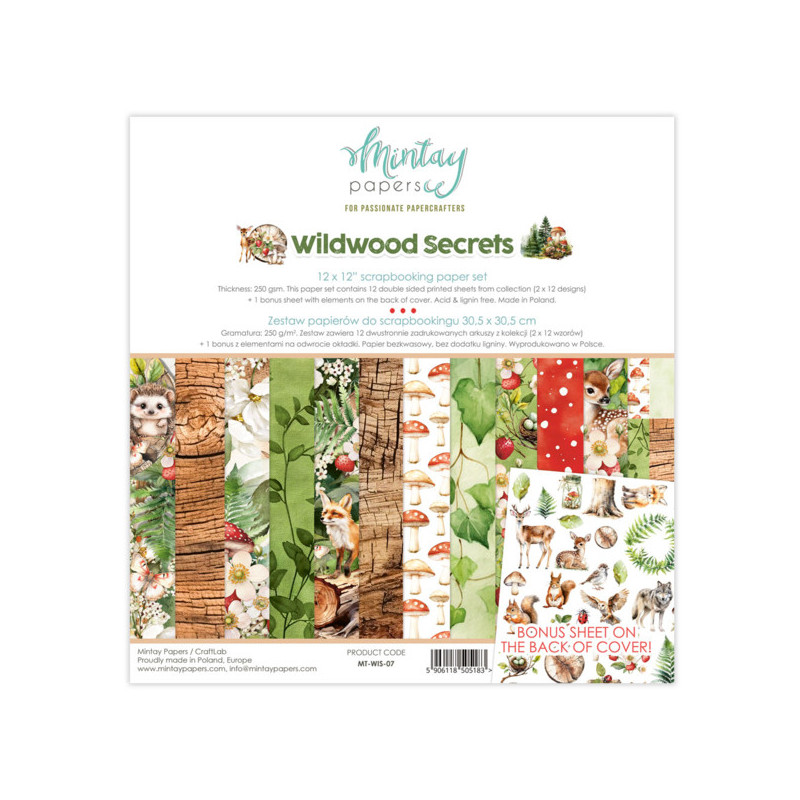 Mintay Papers - Papirpakke 30x30 - Wildwood Secrets