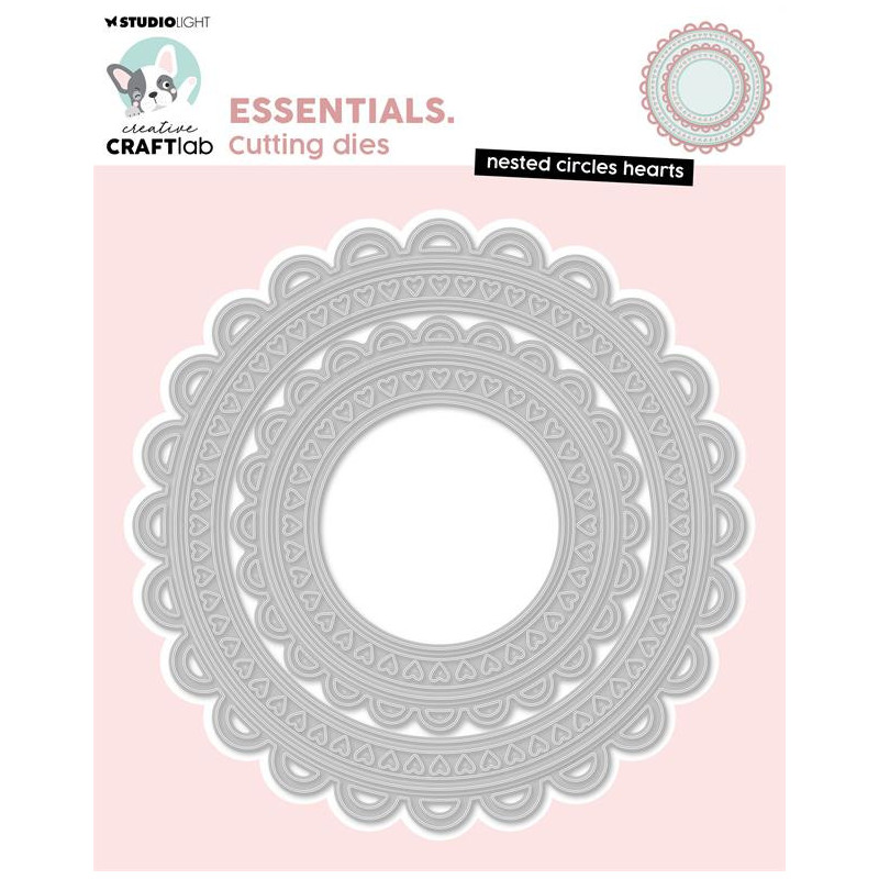 Studio Light - Nested Circles Hearts - CCL-ES-CD1007