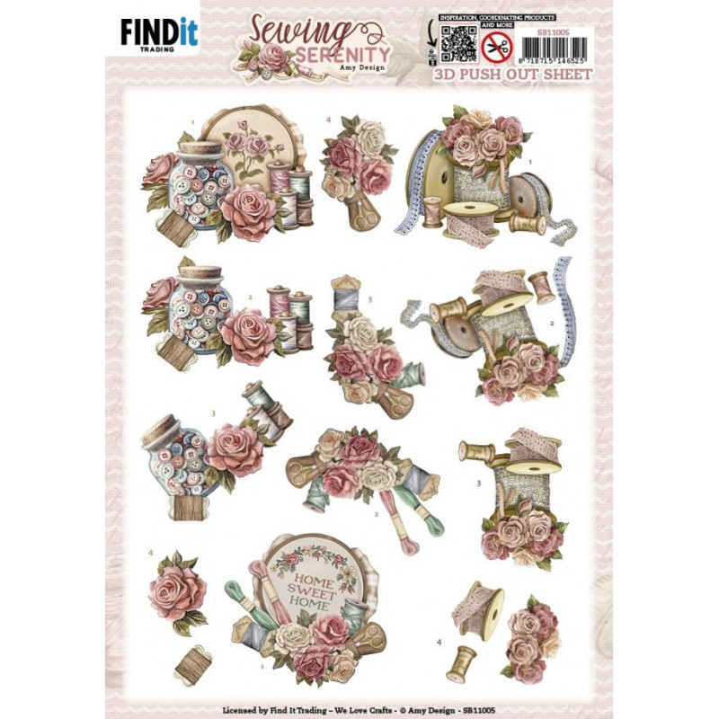 Pushout - Amy Design - Sewing Serenity - Stitching - SB11005