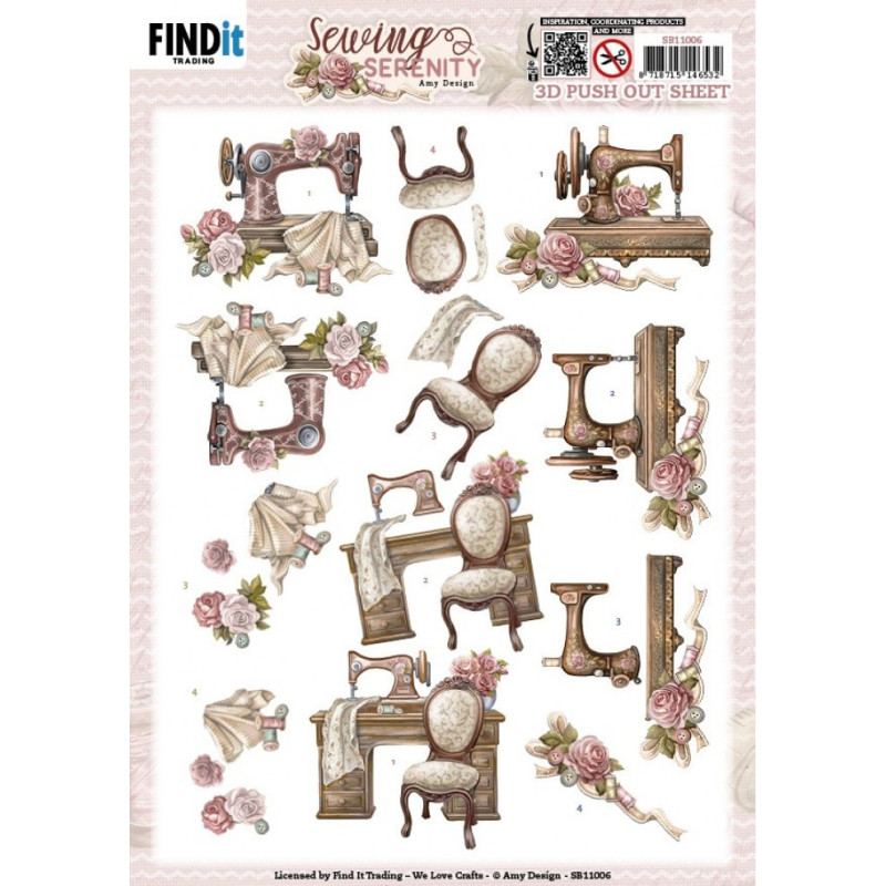 Pushout - Amy Design - Sewing Serenity - Sewing Machine - SB11006