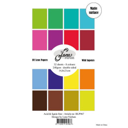 By Lene - Papirpakke A5 - Solid Colours - Wild Sapeurs - BLP967