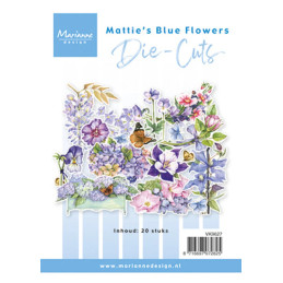 Marianne Design - Die-cuts - Mattie's Blue Flowers - VK9627