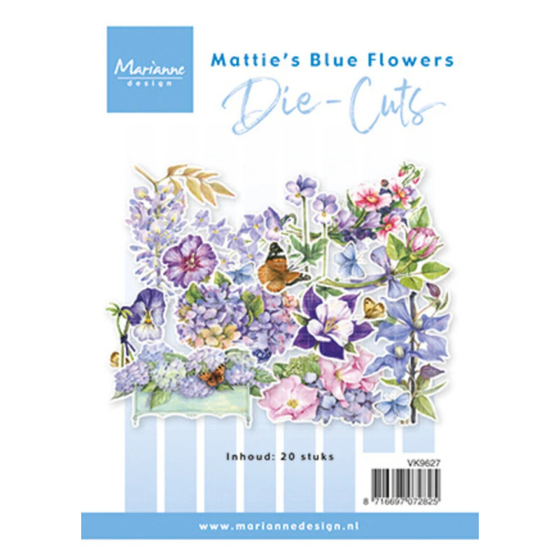 Marianne Design - Die-Cuts - Mattie's Blue Flowers - VK9627