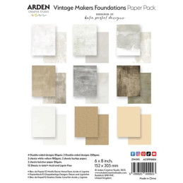 Arden Creative Studio - Papirpakke 15x20 - Foundations Paper Pack - Vintage Makers