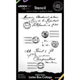 Arden Creative Studio - Stencil - Maker Series - Letter Box Collage