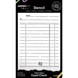 Arden Creative Studio - Stencil - Maker Series - Guest Check
