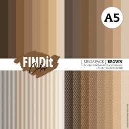 Card Deco Essentials - Megapack A5 - Brown
