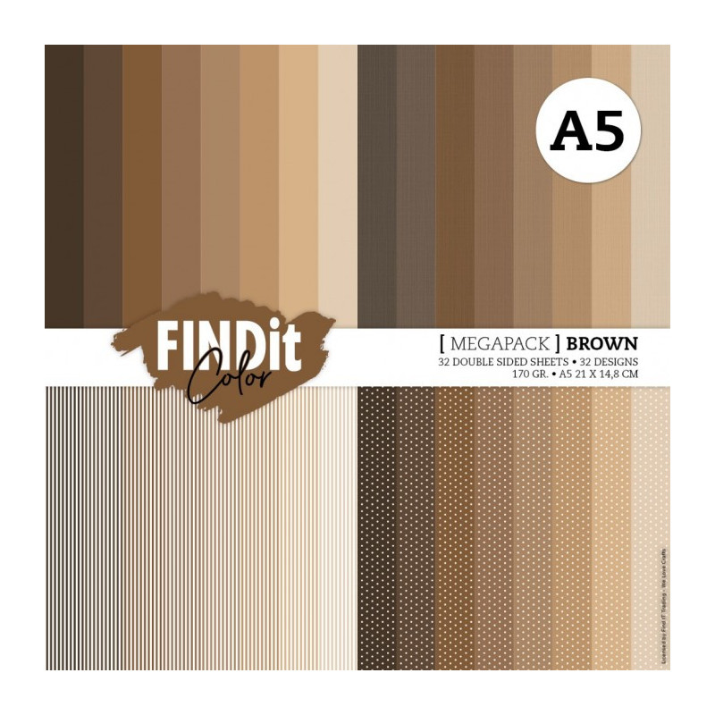 Card Deco Essentials - Megapack A5 - Brown