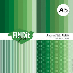 Card Deco Essentials - Megapack A5 - Christmas Green