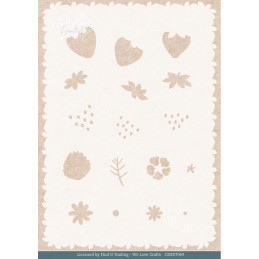 Card Deco Essentials - Stencil A5 - Sweet Strawberries