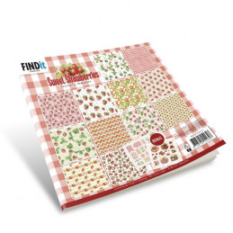 Berries Beauties - Papirblok - Sweet Strawberries - BBPP10021