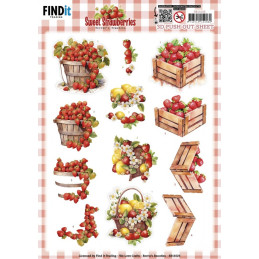 Pushout - Berries Beauties - Sweet Strawberries - Strawberries In A Basket - SB11026