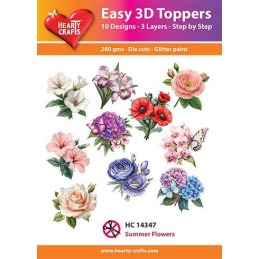 Easy 3D Toppers - Summer Flowers