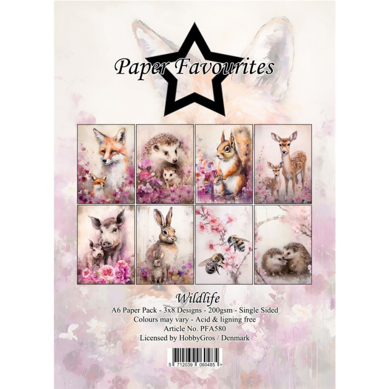 Paper Favourites - Papirpakke A6 - Wildlife - PFA580
