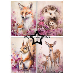 Paper Favourites - Papirpakke A6 - Wildlife - PFA580