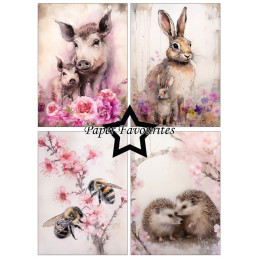 Paper Favourites - Papirpakke A6 - Wildlife - PFA580