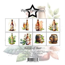 Paper Favourites - Papirpakke 15x15 - Bottle Of Beer - PF536