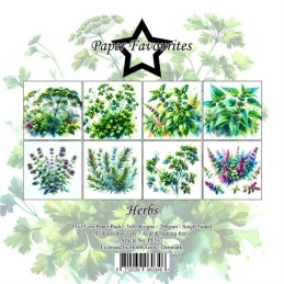 Paper Favourites - Papirpakke 15x15 - Herbs - PF537