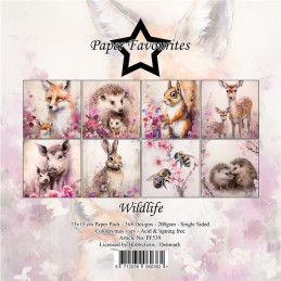 Paper Favourites - Papirpakke 15x15 - Wildlife - PF539