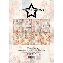 Paper Favourites - Papirpakke A5 - Old Patchwork - PFA180