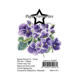 Paper Favourites - Die Cuts - Spring Flowers 1 - PFD009