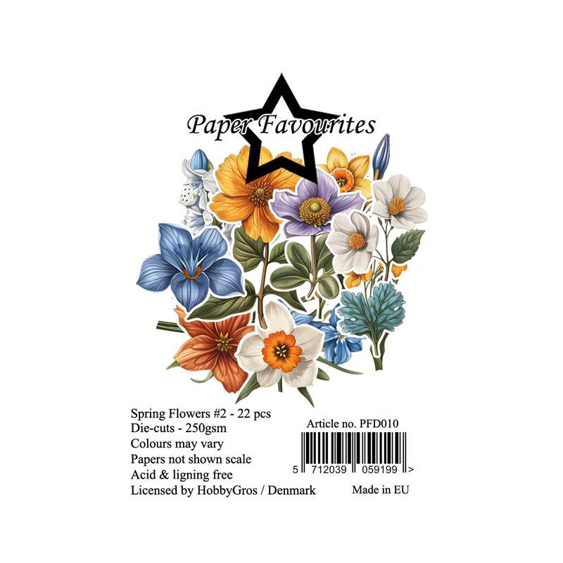 Paper Favourites - Die Cuts - Spring Flowers 2 - PFD010