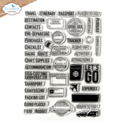 Elizabeth Craft Designs - Stamps - Planner Essentials - Travel Journal