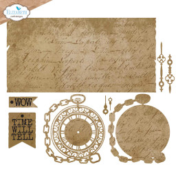 Elizabeth Craft Designs - Art Journal Specials - Gentleman's Timepiece