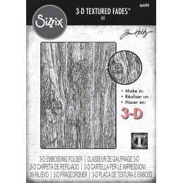 Sizzix - Tim Holtz - 3D Embossingfolder - Vault Lumber Large - 666884
